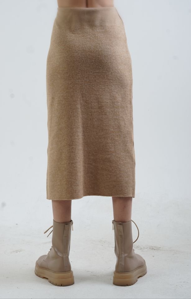 Camel Yumoş Kalem Etek