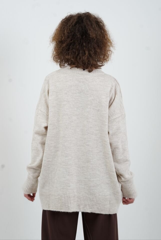 Bej Melanj Best Bisiklet Yaka Kazak