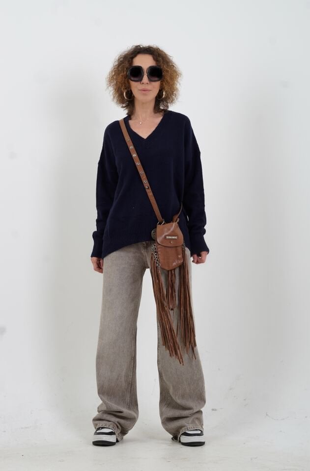 Lacivert Best V Yaka Kazak