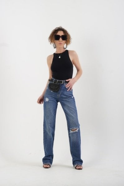 Halter Yaka Atlet SİYAH - M