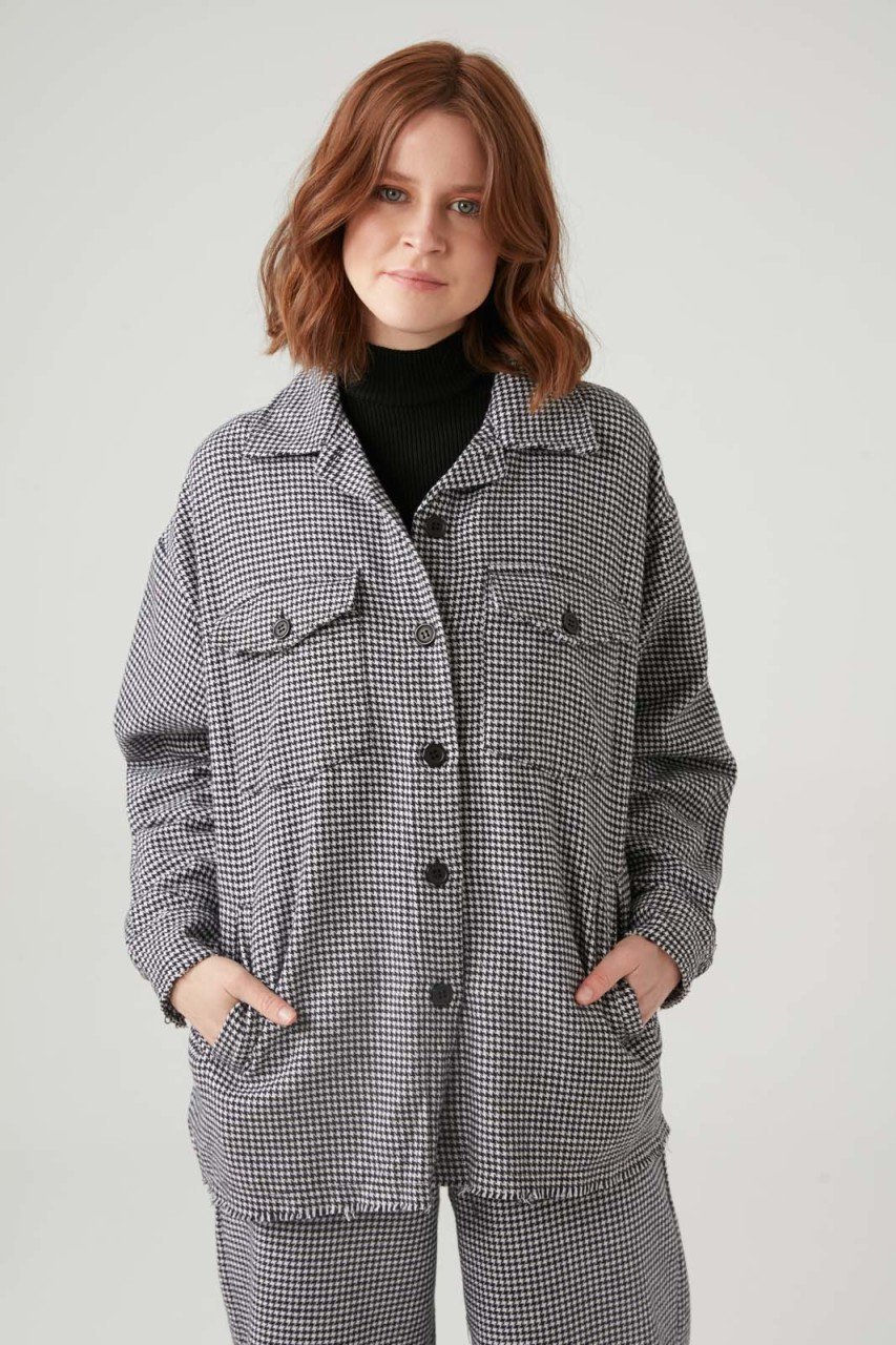 İnce Kazayağı Gömlek