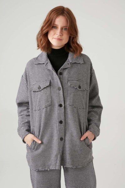 İnce Kazayağı Gömlek