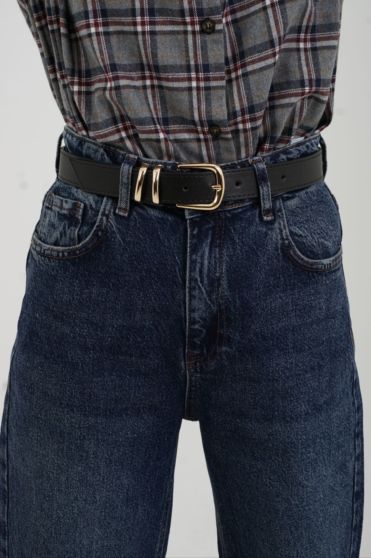 Siyah Gold Tokalı Kemer