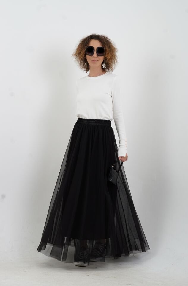 Ekru O Yaka Kolu Droplu Kazak