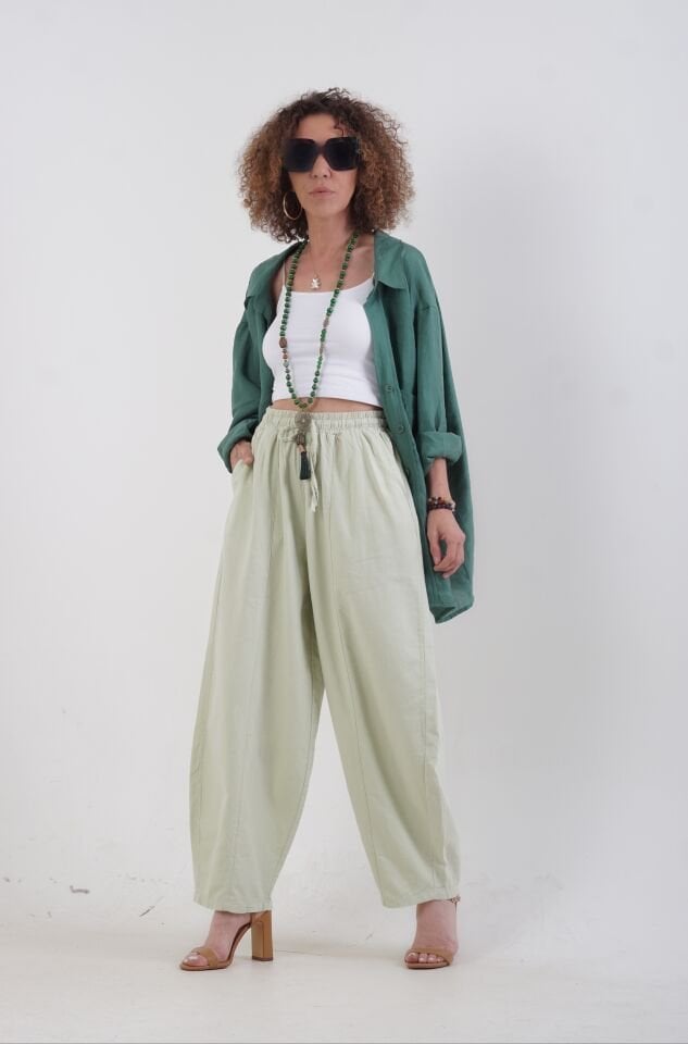 Mint Şalvar Pantolon