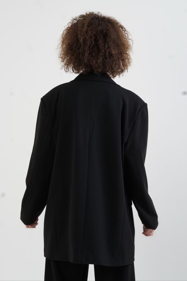 Siyah Fiona Oversize Ceket