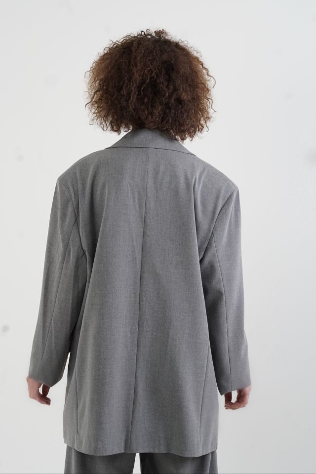 Gri Fiona Oversize Ceket