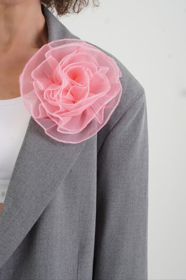 Gri Fiona Oversize Ceket