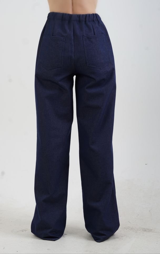 Lacivert Denim Gömlek Pantolon Takım