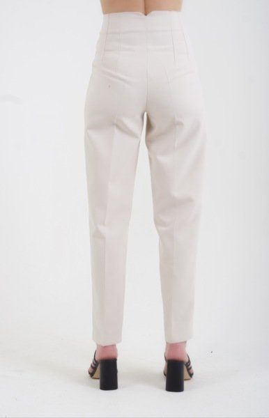 Önü Flatolu Pantolon AÇIK BEJ - XL