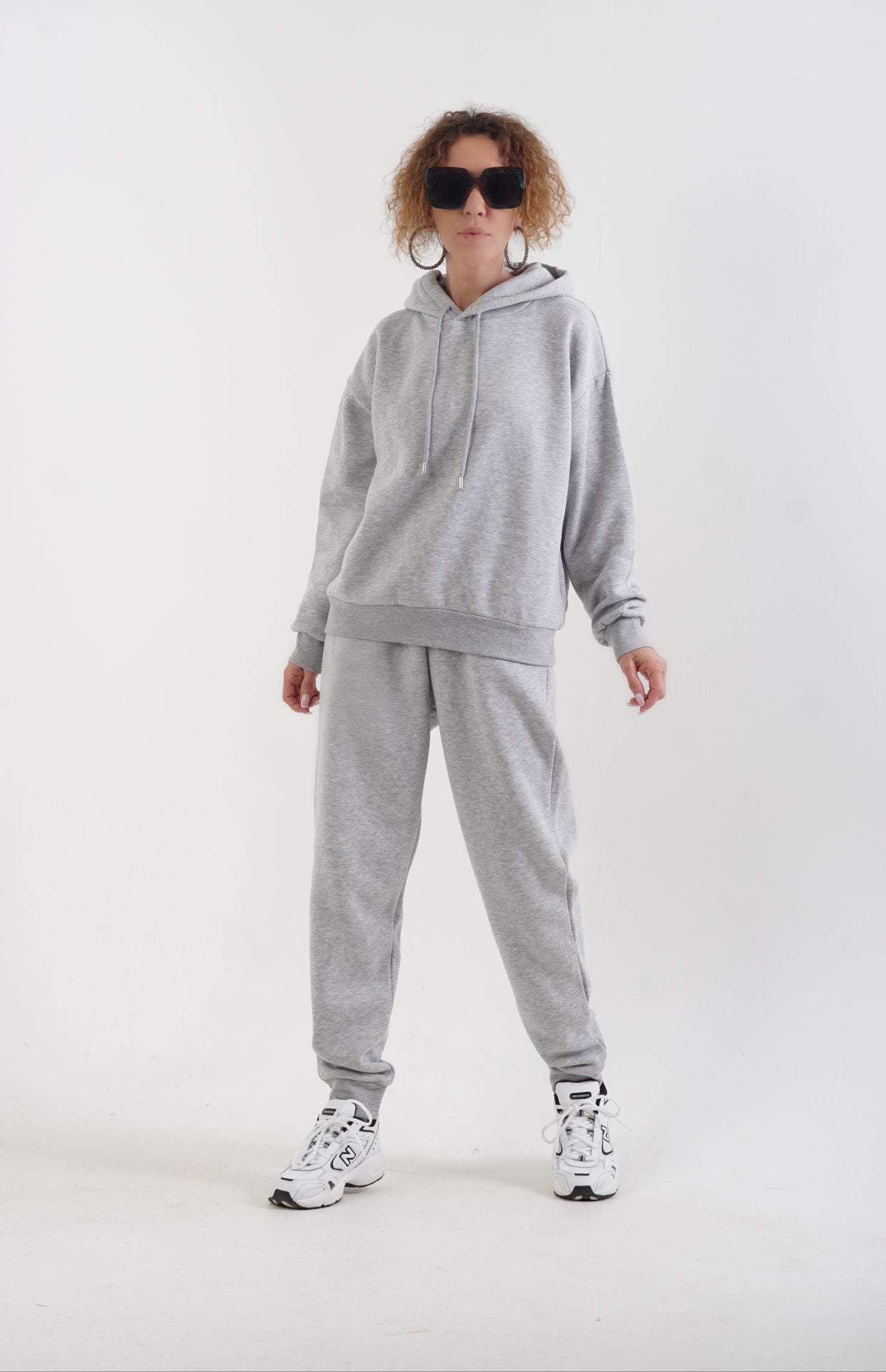 Gri Arketip Şardonlu Jogger Pantolon