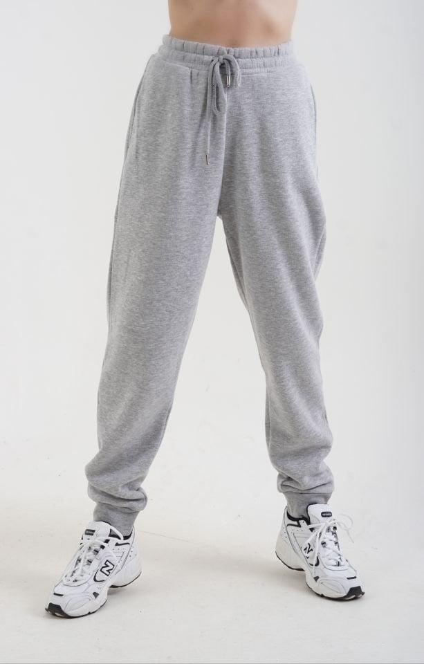 Gri Arketip Şardonlu Jogger Pantolon