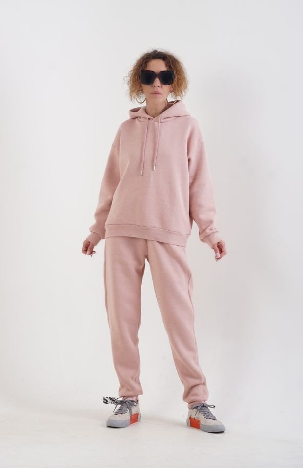 Pudra Arketip Şardonlu Jogger Pantolon