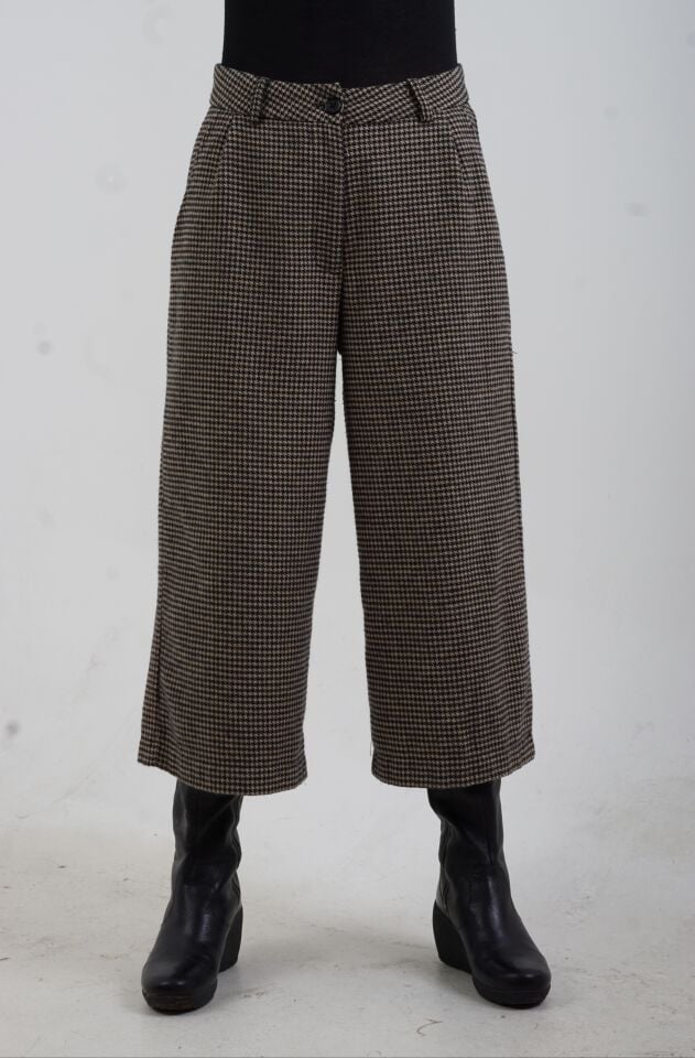 Kazayağı Midi Boy Pantolon BEJ - M